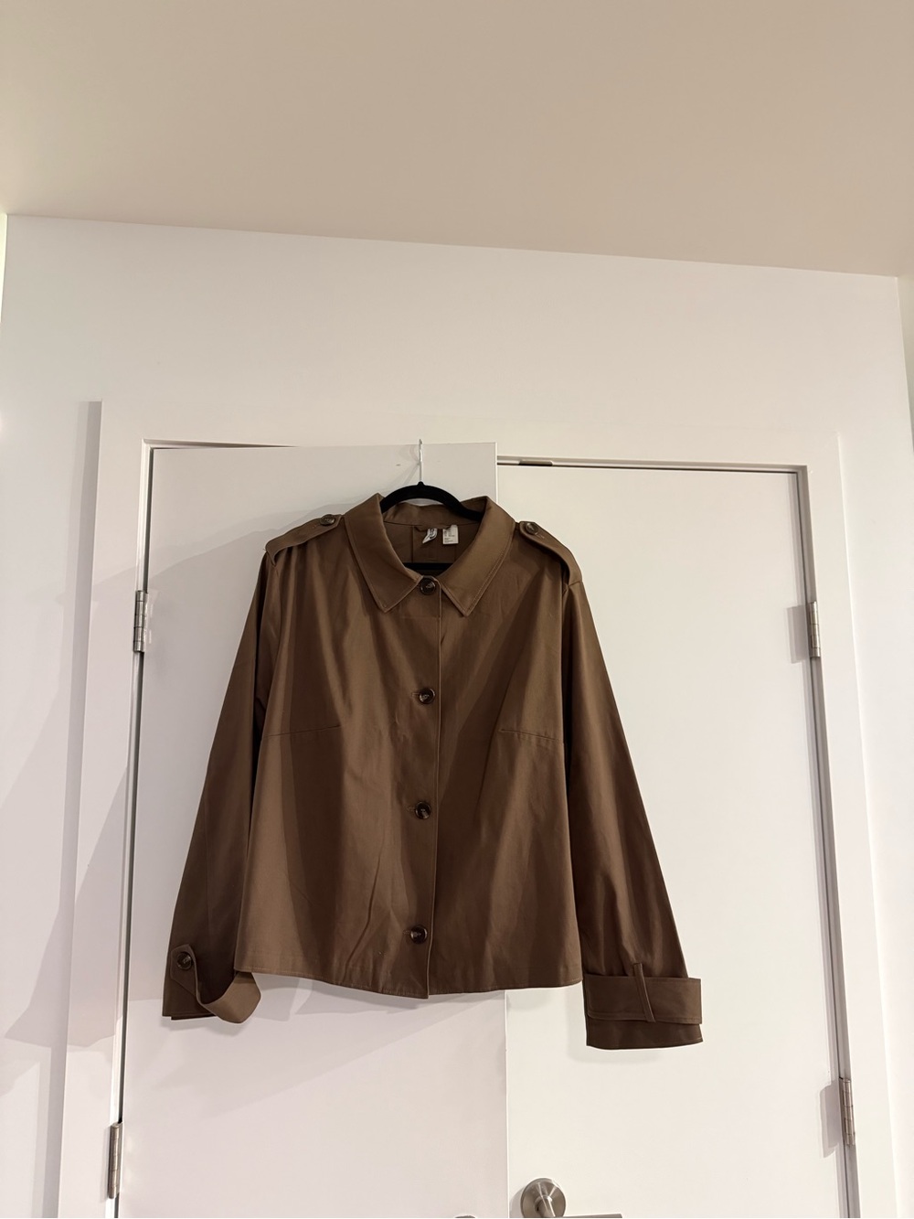 H&M Brown Short Trench Coat
